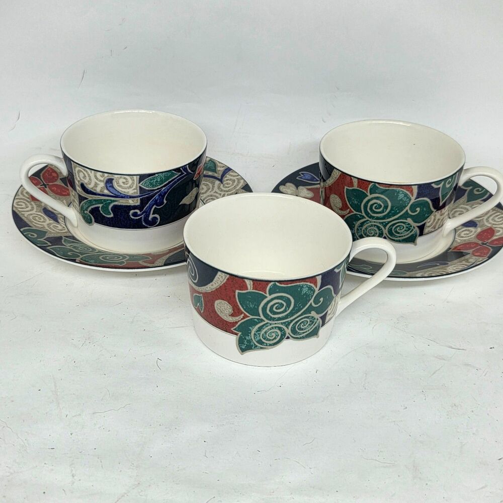 Christopher Stuart Optima HK201 Pasha’s Palace 3 Cups & 2 Saucers set Excellent